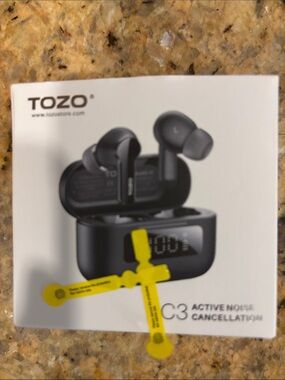 TOZO C3 Active Noise Cancellation Wireless Earbuds - Black
